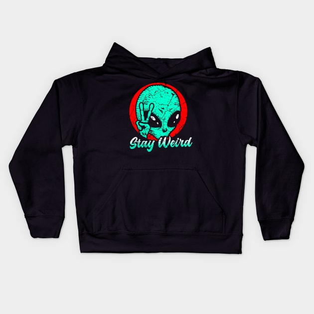 Stay Weird Kids Hoodie by Mila46